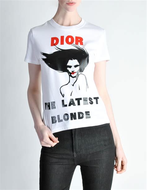 dior the latest blonde shirt|christian Dior t shirt women's.